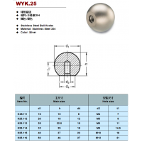 WEIYE 2019 Stainless Steel Ball Knob