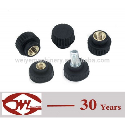 WEIYE Manufacture Plastic Knob Screw With Brass Insert